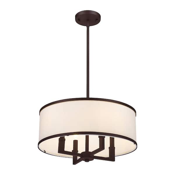 Park Ridge 4 Light Bronze Pendant Chandelier