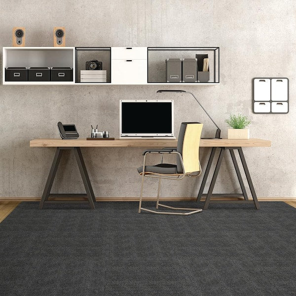 Hobnail Gray Residential 18 in. x 18 Peel and Stick Carpet Tile (16 Tiles/Case) 36 sq. ft.