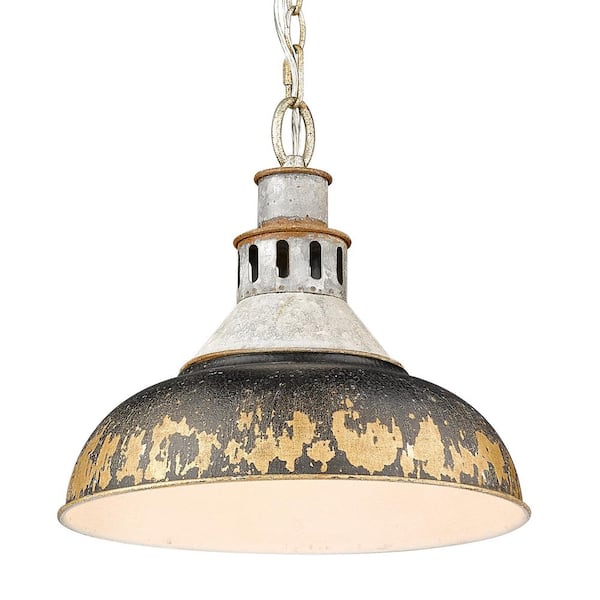 Kinsley 1-Light Aged Galvanize Steel Standard Pendant