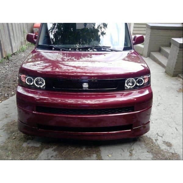 Scion XB 03-07 Projector Headlights - LED Halo - Black - High H1 (Included) - Low 9006 (Included)