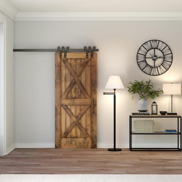 Moby 62 in. Swing Arm Blackened Bronze Lamp Empire Shade