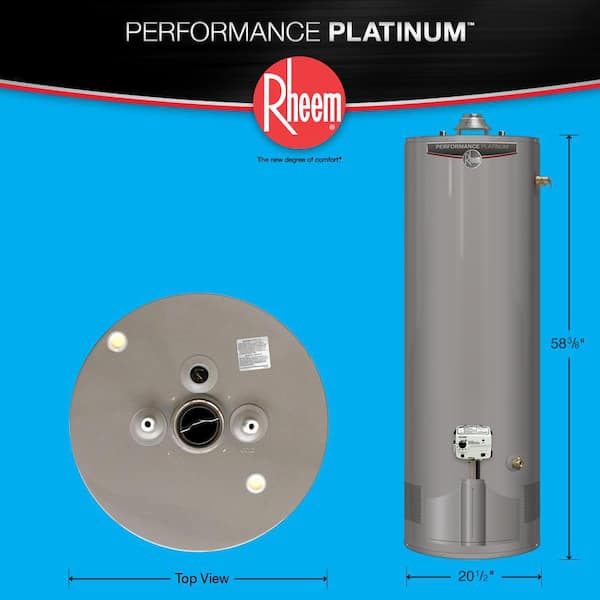 Performance Platinum 50 Gal. Tall 12 Year 38,000 BTU Ultra Low NOx (ULN) Natural Gas Tank Water Heater - Utah Version