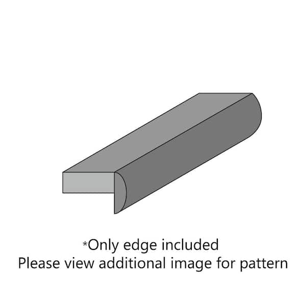 Custom Laminate Edge in Calcutta Marble with Crescent Edge