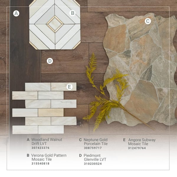 Verona Gold Pattern 11.85 in. x 11.85 in. Honed Multi-Surface Mesh-Mounted Mosaic Tile (9.8 sq. ft./Case)