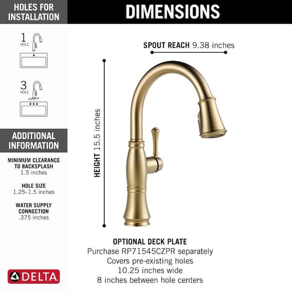 Cassidy Single-Handle Pull-Down Sprayer Kitchen Faucet in Lumicoat Champagne Bronze
