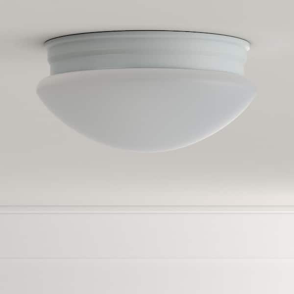 9 in. White LED Flush Mount