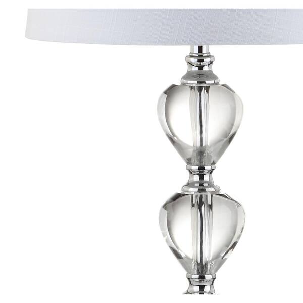 Cole 27 in. H Clear/Chrome Crystal Table Lamp