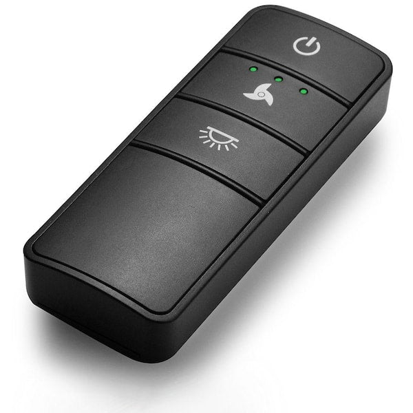 Universal 3-speed Damp Rated Ceiling Fan Remote Control with Dimming Black