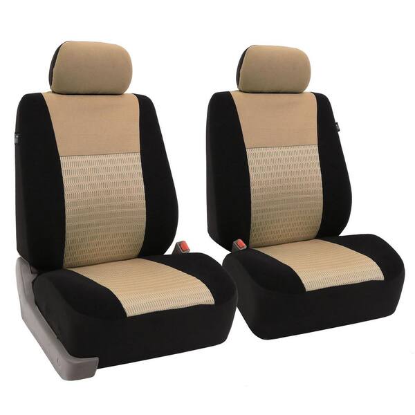Fabric 47 in. x 23 in. x 1 in. Deluxe 3D Air Mesh Full Set Seat Covers