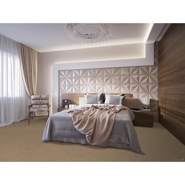 Bold Signature  - Oakton - Beige 16 oz. SD Polyester Texture Installed Carpet