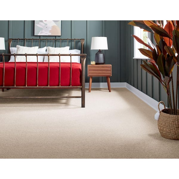 Appreciate II  - Chenille - Beige 58 oz. Triexta Texture Installed Carpet