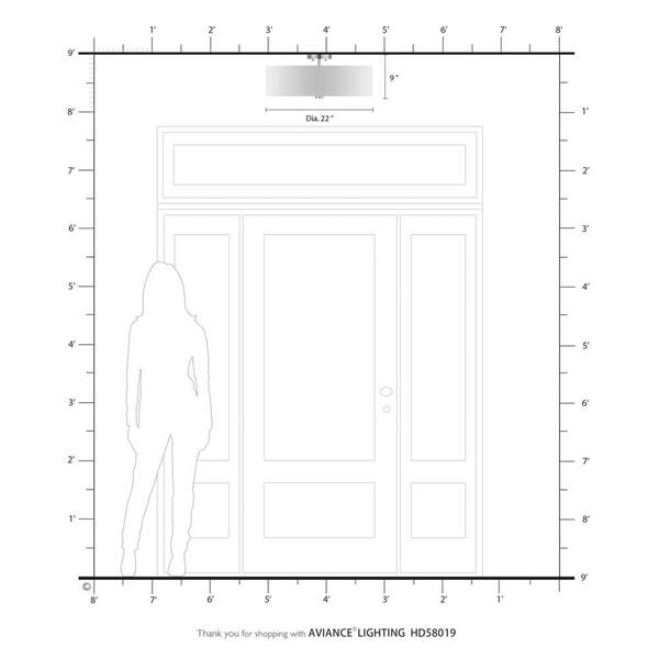 Mercury 5 Light Brushed Nickel Semi Flush Mount