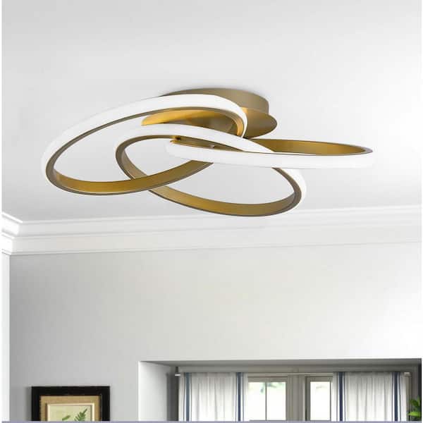 20.47 in. 1-Light Modern Linear Integrated LED Flush Mount Ceiling Lighting Fixtures