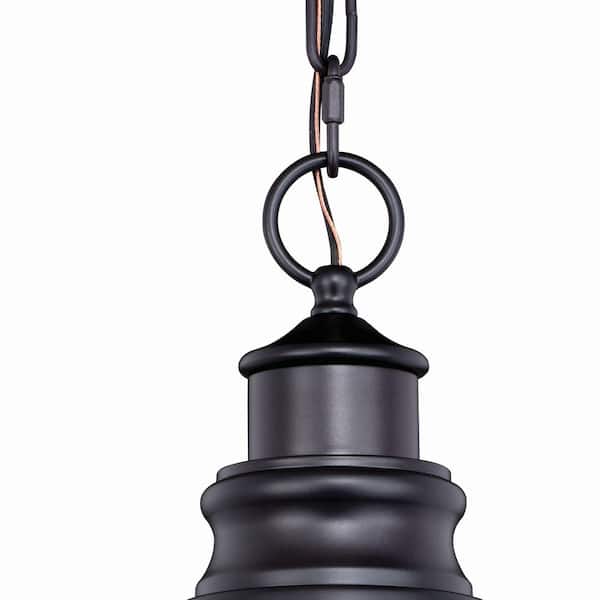 Delano 1-Light Bronze Gold Farmhouse Outdoor Barn Dome Pendant