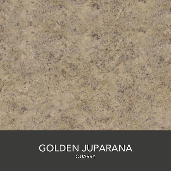 Wilsonart 10 ft. Left Miter Laminate Countertop in Golden Juparana with Full Wrap Ogee Edge and Integrated Backsplash