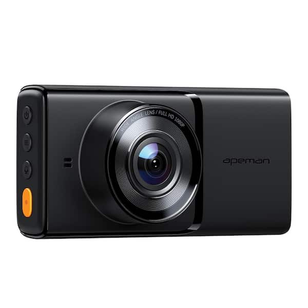 Dual Dash Cams with 170-Degree/140-Degree Fields of View and 1080p Full HD