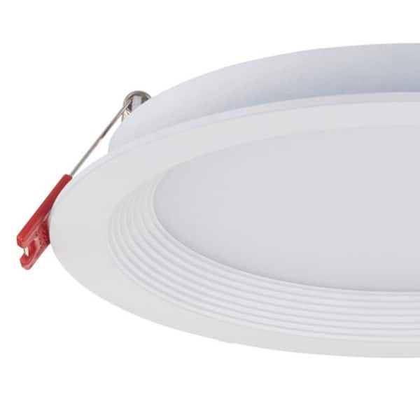 Slim Baffle 6 in. Adjustable CCT Canless New Construction & Remodel IC Rated Dimmable LED Recessed Light Kit (4-Pack)