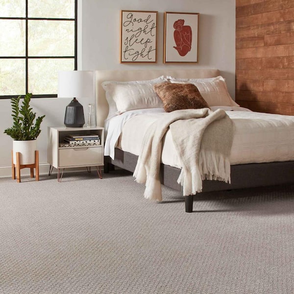 Lilypad  - Pinstripe - Gray 30.7 oz. Triexta Pattern Installed Carpet