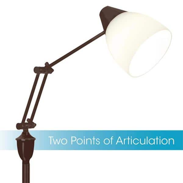 Webster 61 in. Rubbed Bronze LED Floor Lamp