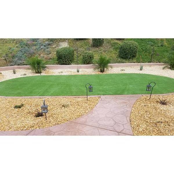 Eco 56 Silver + Field Green 12 ft. Wide x Cut to Length Green Artificial Grass Carpet