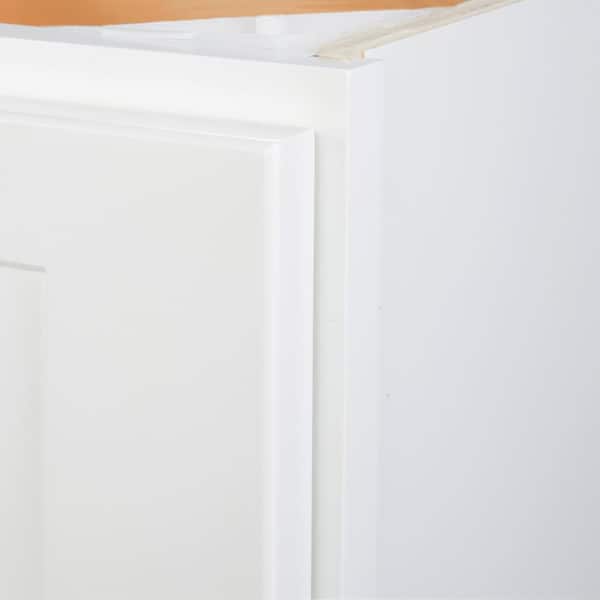 Bremen Ready to Assemble 21x34.5x24 in. Shaker Base Drawer with 1 Standard Drawer with 2 Deep Drawers in White