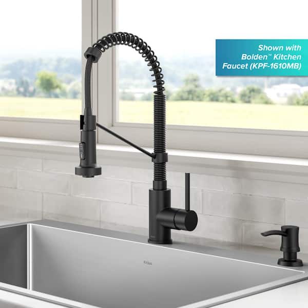 Kitchen Soap and Lotion Dispenser in Matte Black