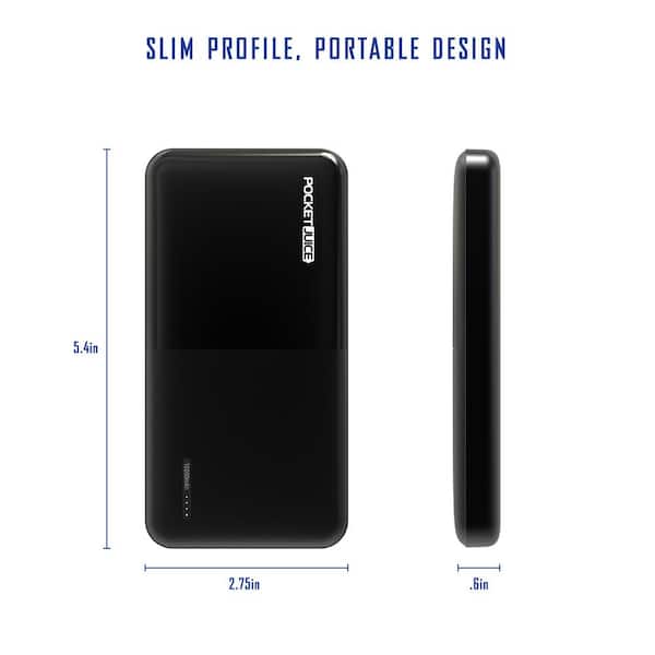 10,000 mAh Slim Pro Pocket Juice Portable Power Bank