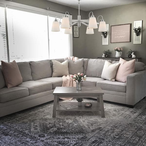 Beckonridge 6-Light Brushed Nickel Chandelier with Etched Opal Glass Shades