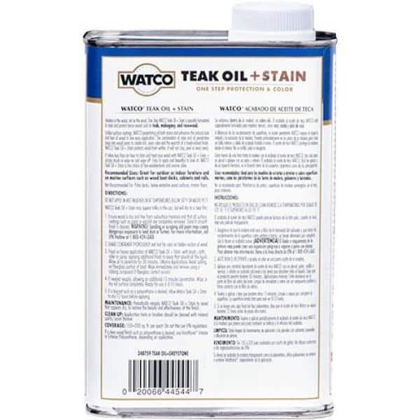 1 Quart Teak Oil in Greystone