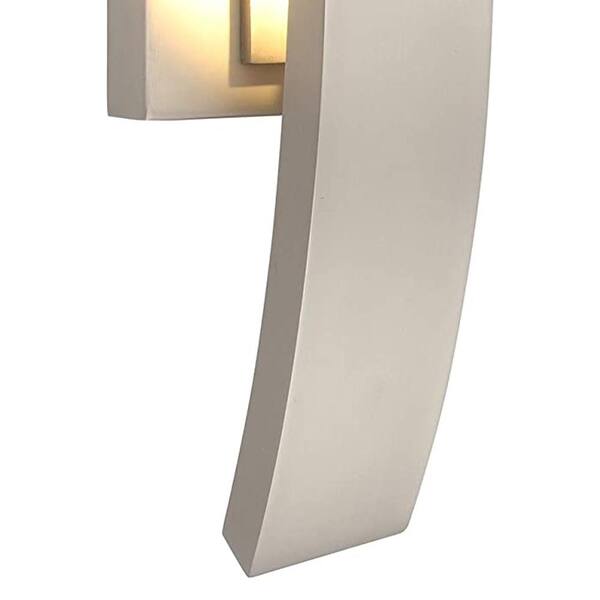 Marian 14 in. 1 Light Brushed Nickel Weather Resistant Integrated LED Flush Mount Ceiling Light 1 Pack