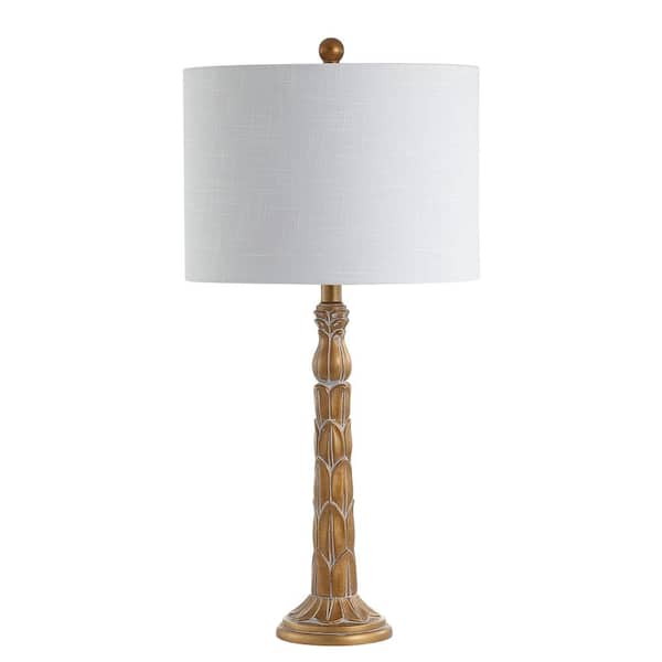 Blanche 28.7 in. Antique Gold Resin LED Table Lamp