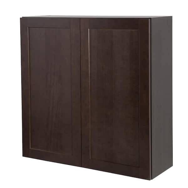 Edson Shaker Assembled 36x36x12.5 in. Wall Cabinet in Dusk