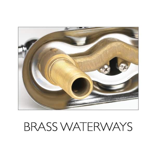 Madison Single-Handle Standard Kitchen Faucet with Side Sprayer with Soap Dispenser in Satin Nickel