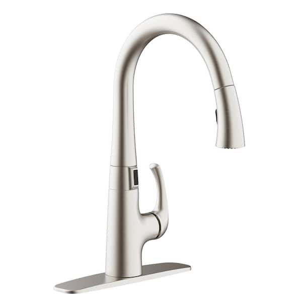 Breese Single-Handle Touchless Pull Down Sprayer Kitchen Faucet in Spot Resist Stainless