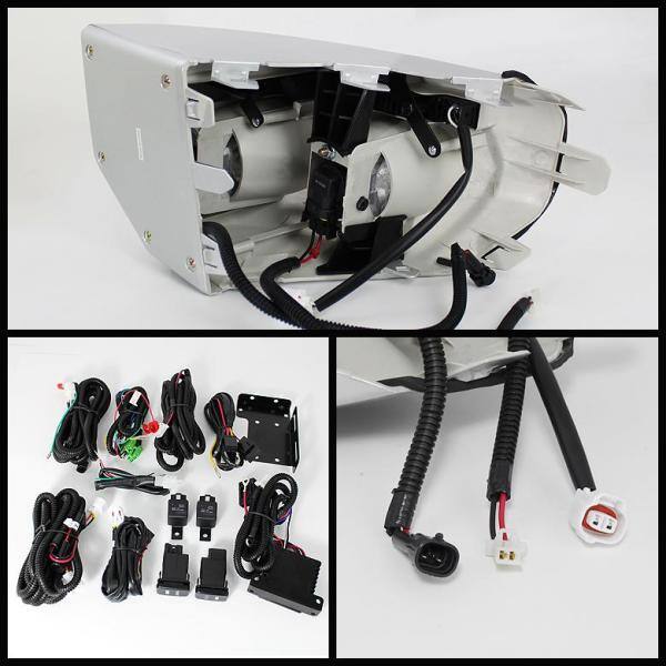 Toyota FJ Cruiser 07-14 Fog Lights With LED Daytime Running Lights W/Switch- Clear