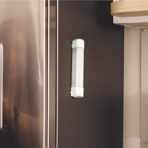 8 in. Rechargeable Battery Dimmable Bright White 400 Lumens LED Indoor/Outdoor Utility Light