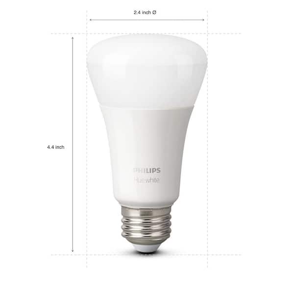 60-Watt Equivalent Soft White A19 Dimmable LED Smart Light Bulb 2700K (4-Pack)
