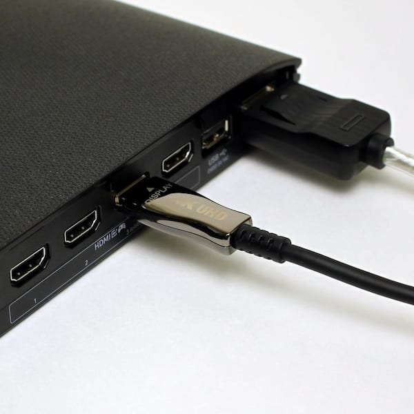 65 ft. Active Ethernet Gold Plated UltraHD 4K/60Hz 18Gbps Slim HDMI Cable - Black