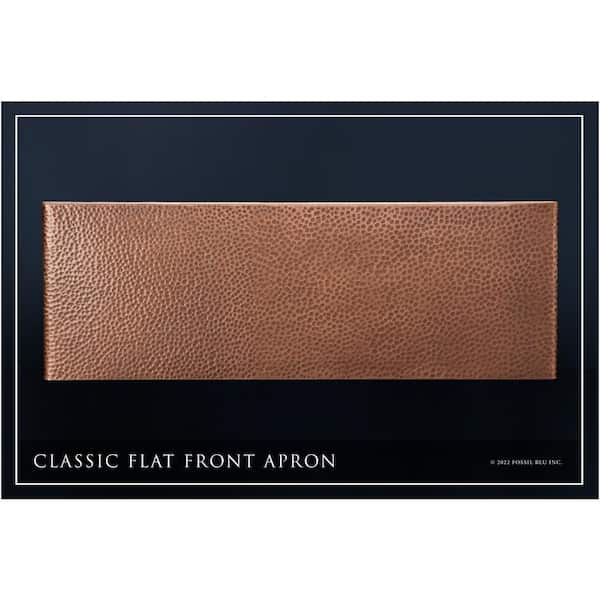 Luxury Medium Patina 12-Gauge Copper 30 in. Single Bowl Farmhouse Apron Kitchen Sink with Accs and Flat Front