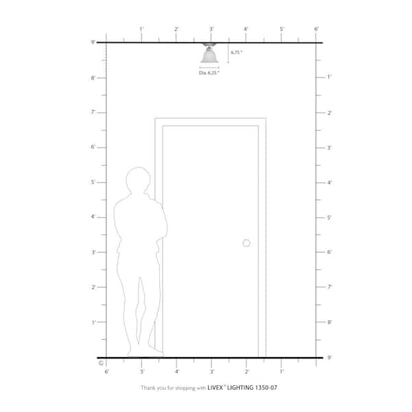 Essex 1 Light Bronze Semi Flush Mount