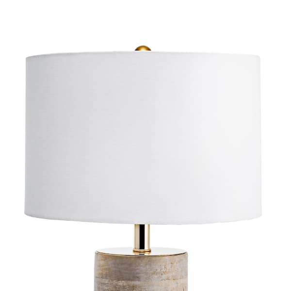 Berry 21 in. Natural Traditional Table Lamp with Shade