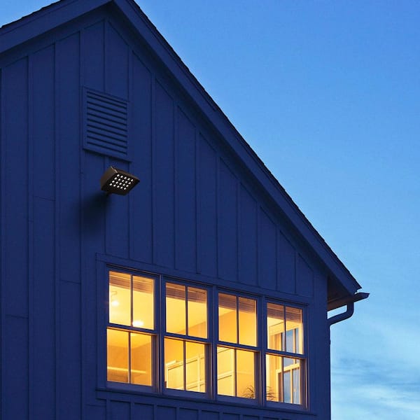 250W Equivalent Integrated LED Bronze Outdoor High Output Flood Light, 9500 Lumens, 4000K, Dusk-to-Dawn