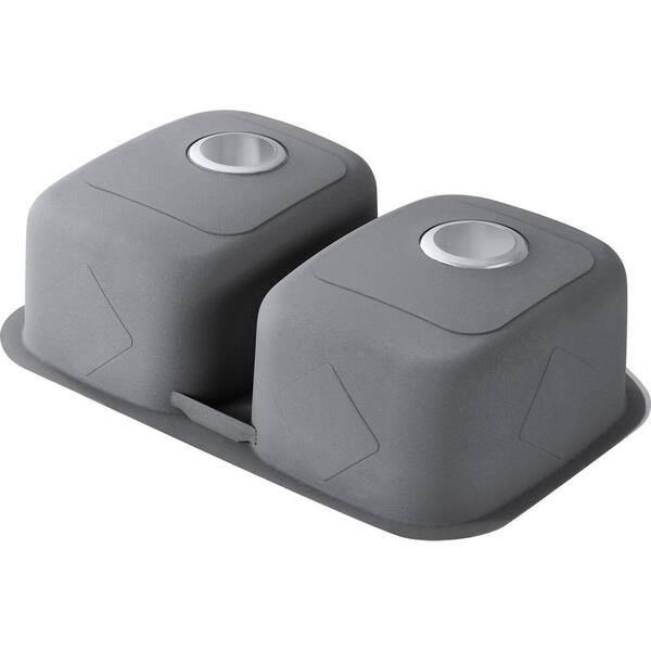 50/50 Undermount 16-Gauge Stainless Steel 29 in. Double Bowl Kitchen Sink