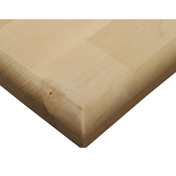 Allwood 1-1/2 in. x 2 ft. x 5 ft. Birch Butcher Block Project Panel/Table/Island Top with Routed Edges on Face