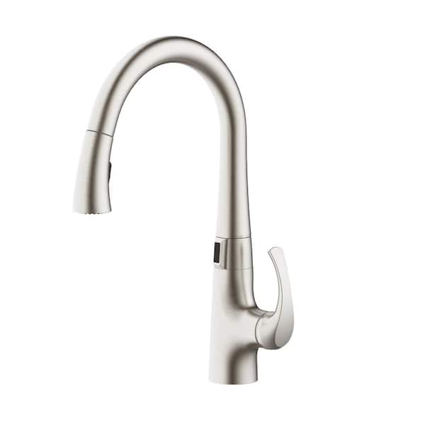 Breese Single-Handle Touchless Pull Down Sprayer Kitchen Faucet in Spot Resist Stainless