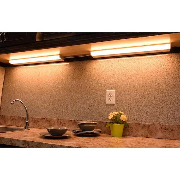 Direct Wire Aluminum 24 in. LED White CCT Changing Under Cabinet Light