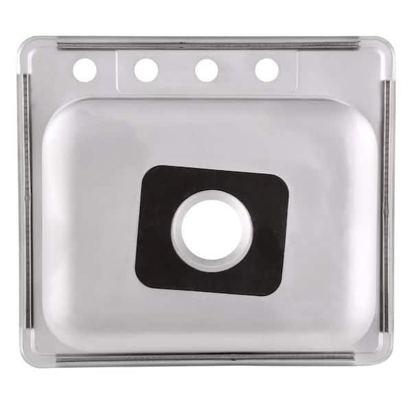 25 in. Drop in Single Bowl 20 Gauge Stainless Steel Kitchen Sink