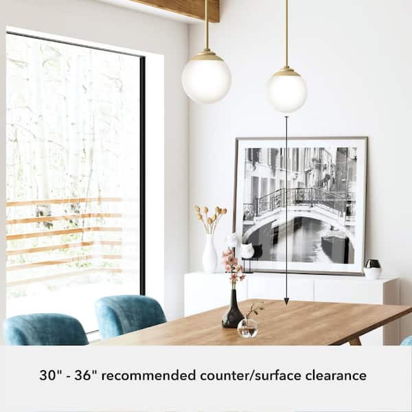 Hepburn 1 Light Modern Gold Brass Pendant Bedroom Light