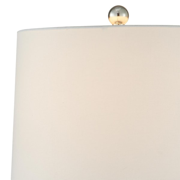 Sacramento 25 in. Blue/White Ceramic Table Lamp, Traditional Chinoiserie Bedside Lamp