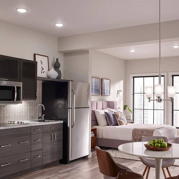 4U Series 12 in. 3000K LED Textured White Under Cabinet Light with Frosted Diffuser